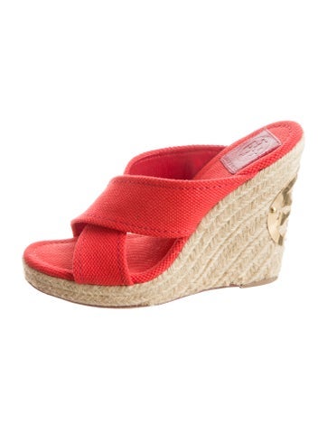 Tory Burch Sandals Canvas Cutout Accent Espadrilles 7