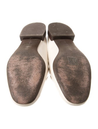 Tory Burch Leather Chain-Link Accents Mules