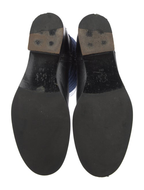 Tory Burch Quilted Pattern Leather Riding Boots