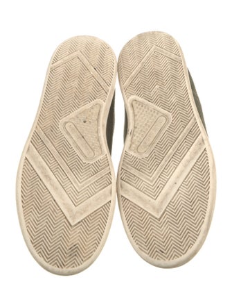 Tory Burch Suede Ruffle Embellishment Sneakers