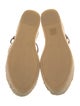Tory Burch Leather Glitter Accents Espadrilles