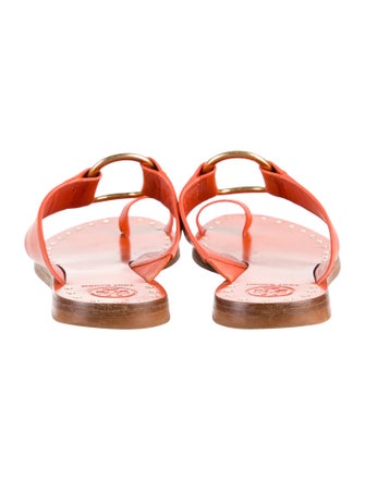 Tory Burch Leather Studded Accents Slides
