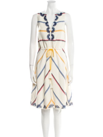 Tory Burch Linen Knee-Length Dress