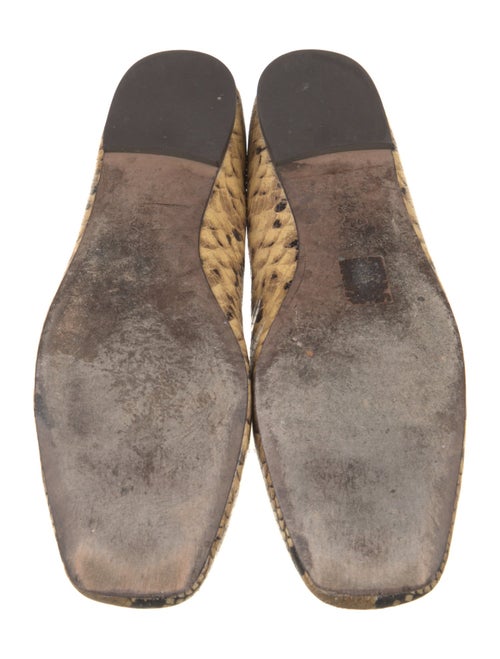 Tory Burch Leather Animal Print Ballet Flats