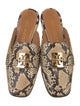 Tory Burch Leather Animal Print Mules