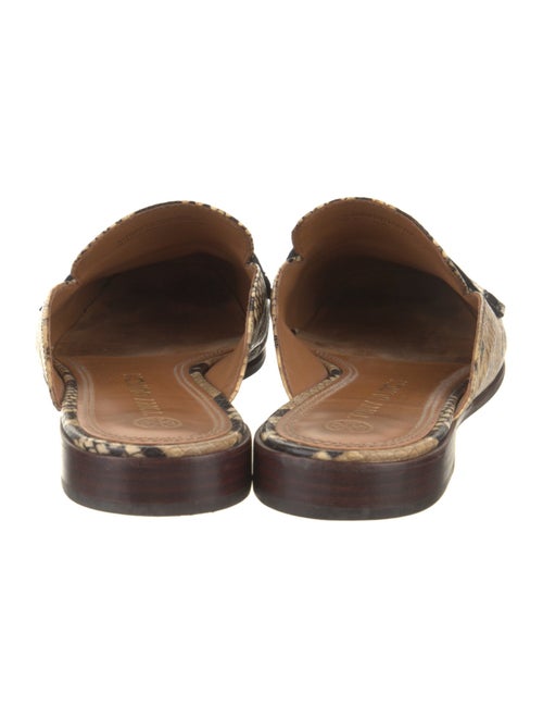 Tory Burch Leather Animal Print Mules