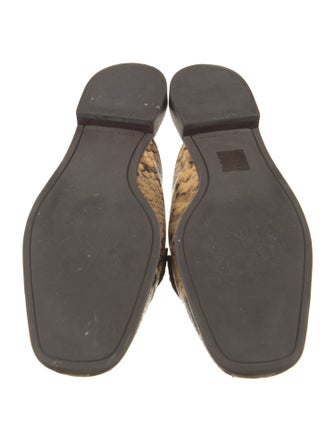 Tory Burch Leather Animal Print Mules