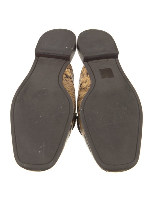 Tory Burch Leather Animal Print Mules