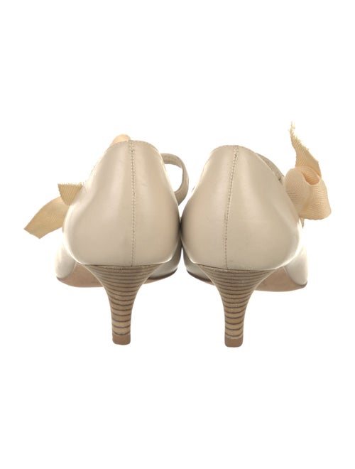 Tory Burch Leather Bow Accents D'Orsay Pumps