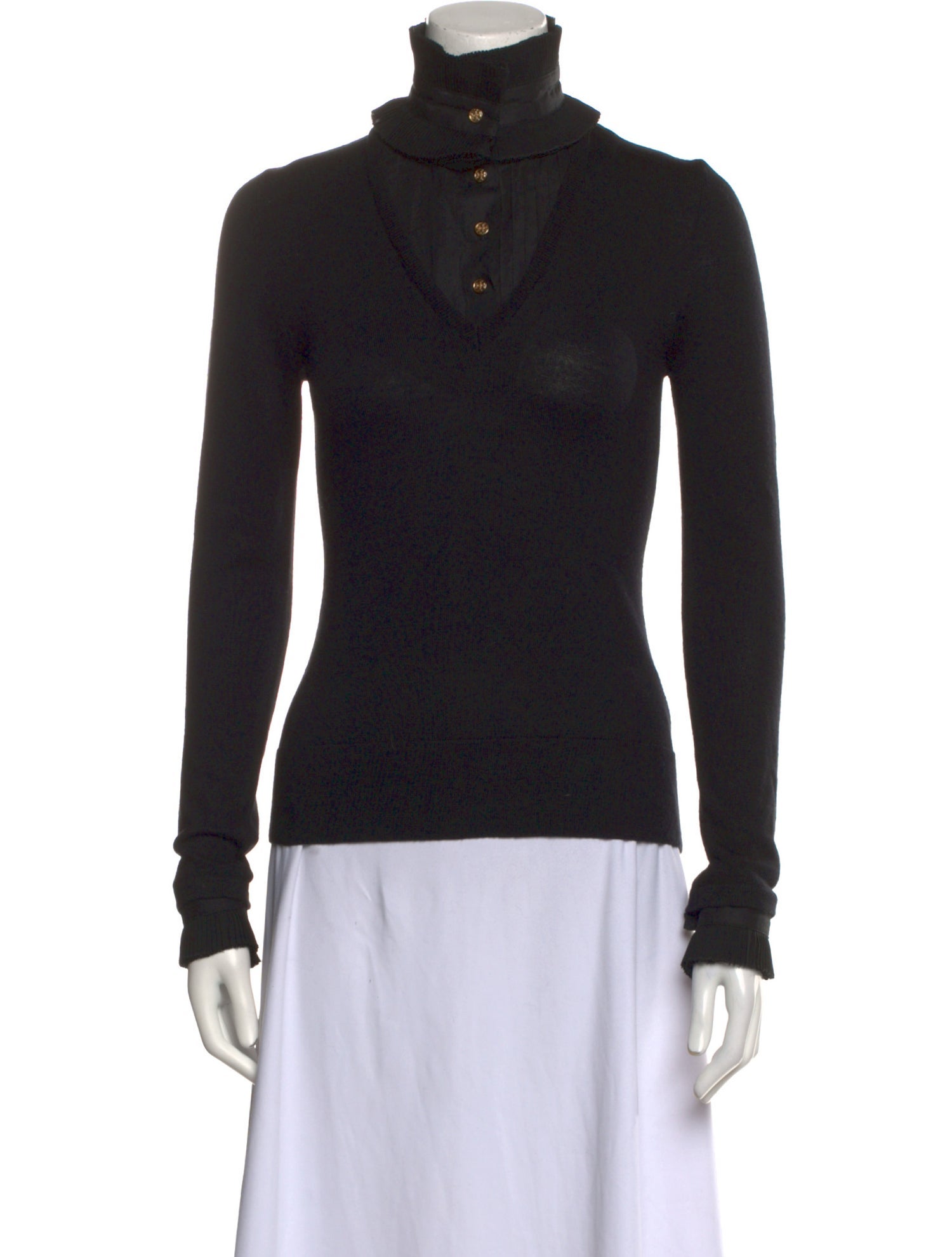 Tory Burch Wool Turtleneck Sweatshirt