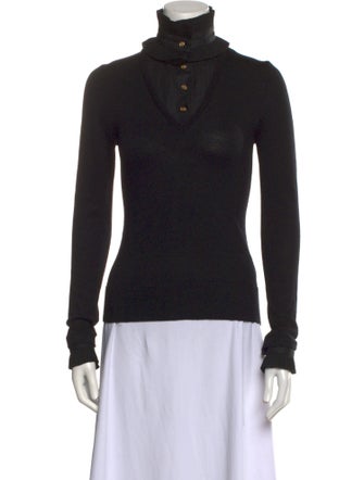 Tory Burch Wool Turtleneck Sweatshirt