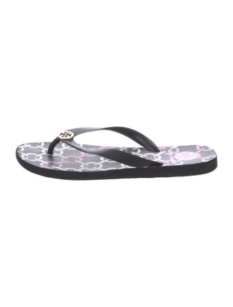 Tory Burch Rubber Printed Flip Flops