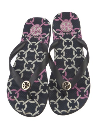 Tory Burch Rubber Printed Flip Flops