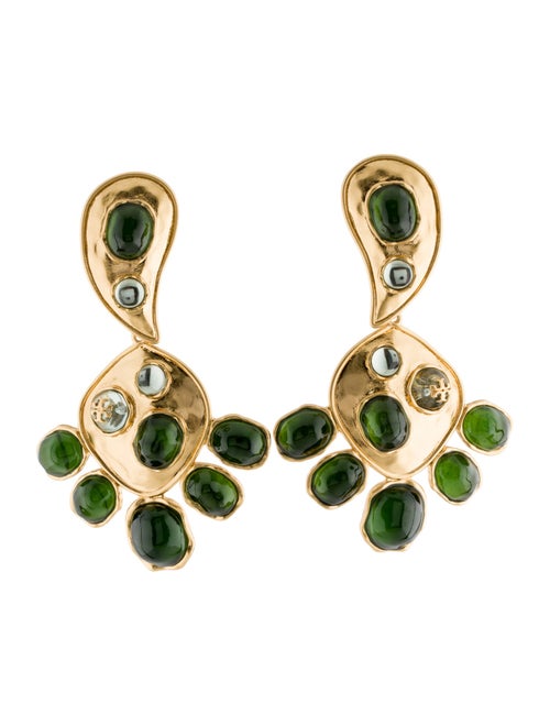 Tory Burch Crystal Circles Chandelier Drop Earrings