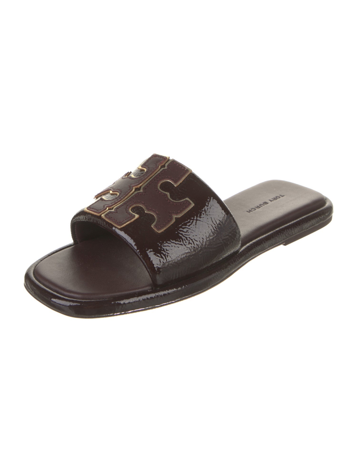 Tory Burch Patent Leather Slides