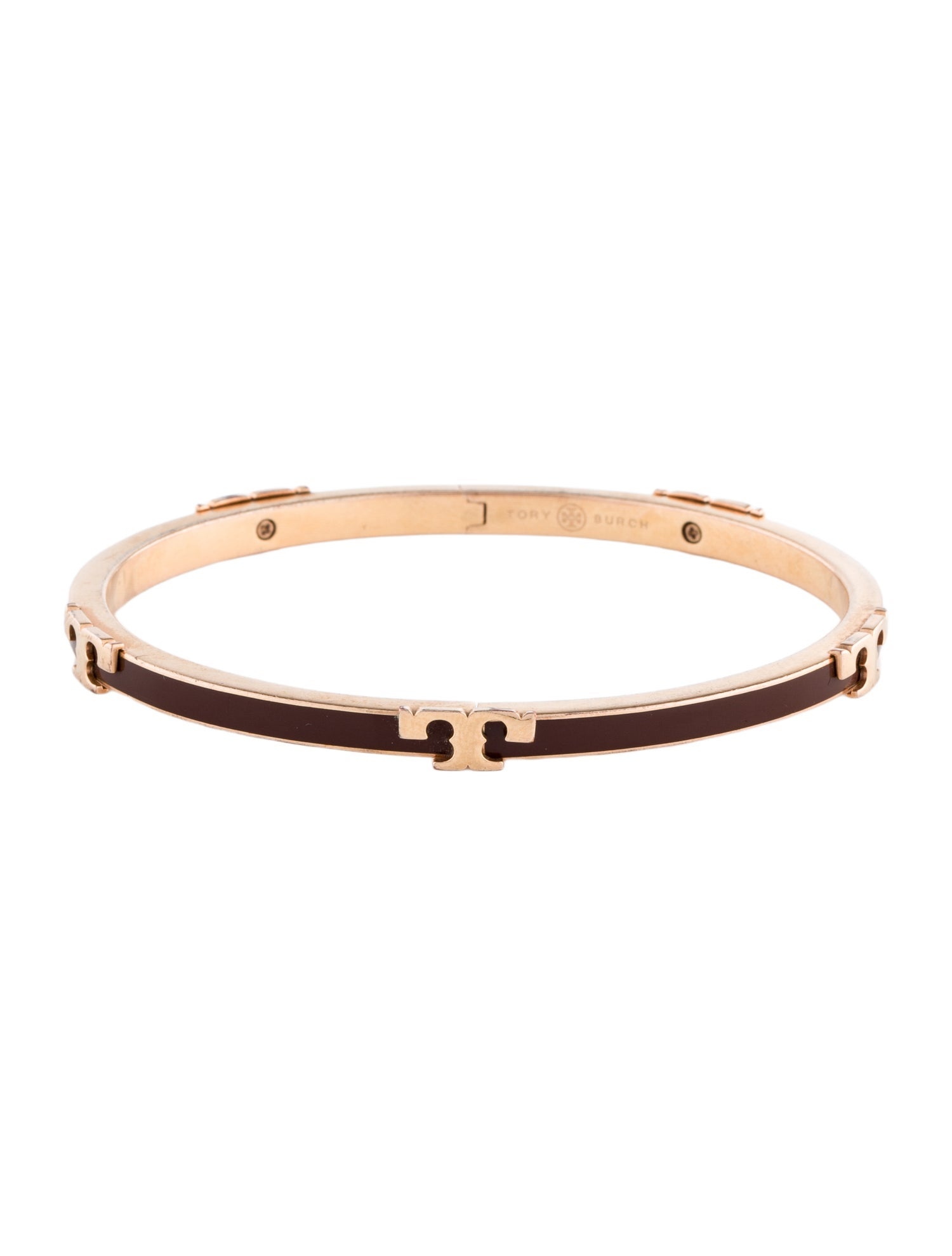 Tory Burch Serif- T Enameled Stackable Bracelet