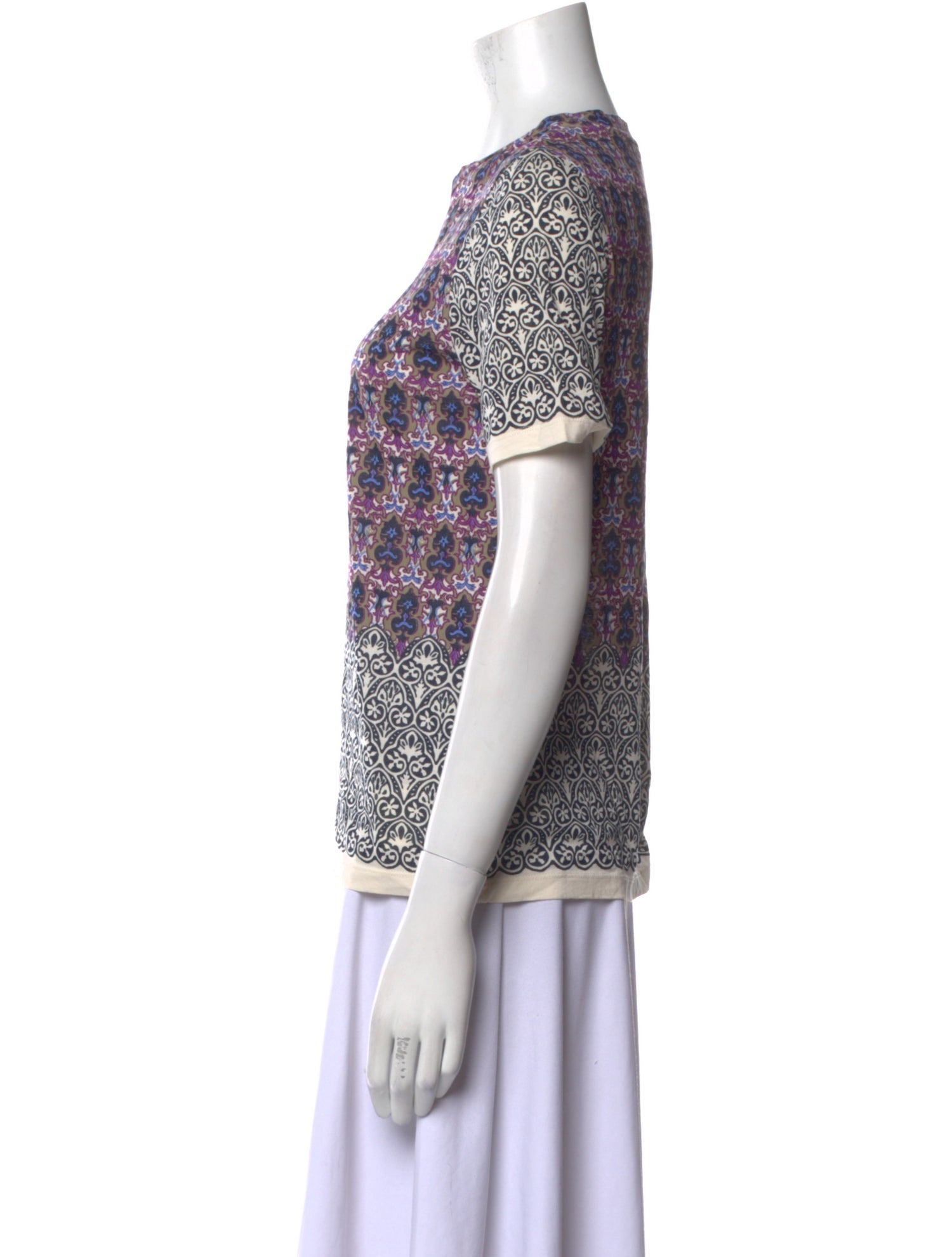 Tory Burch Printed Crew Neck Sweatshirt