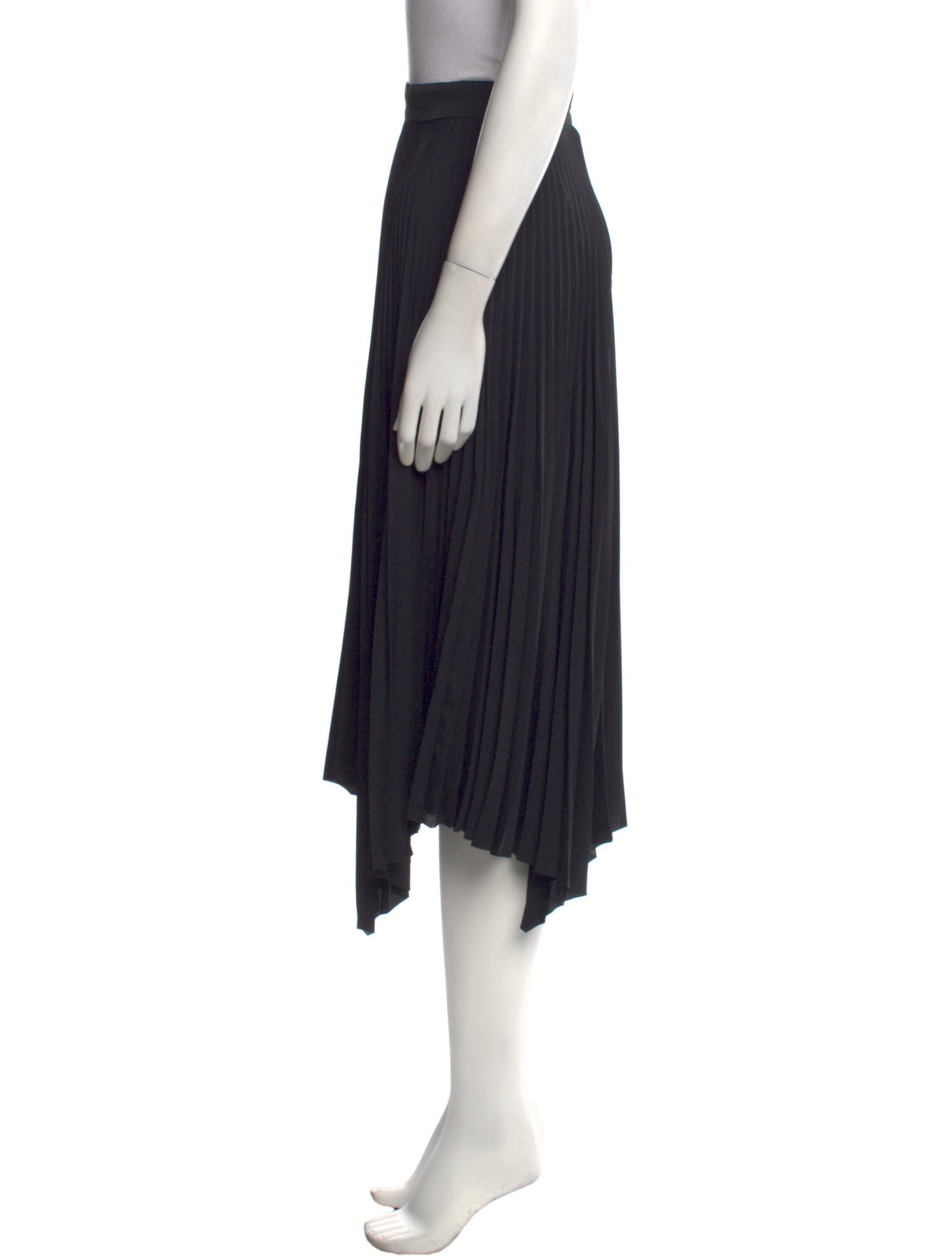 Tory Burch Pleated Accents Midi Length Skirt