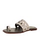 Tory Burch Leather Lasercut Accents Slides
