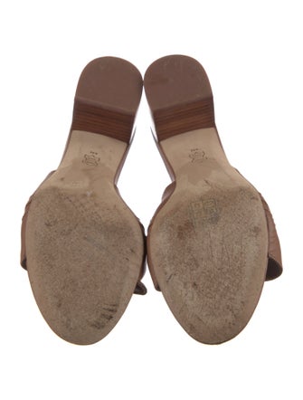 Tory Burch Leather Slides