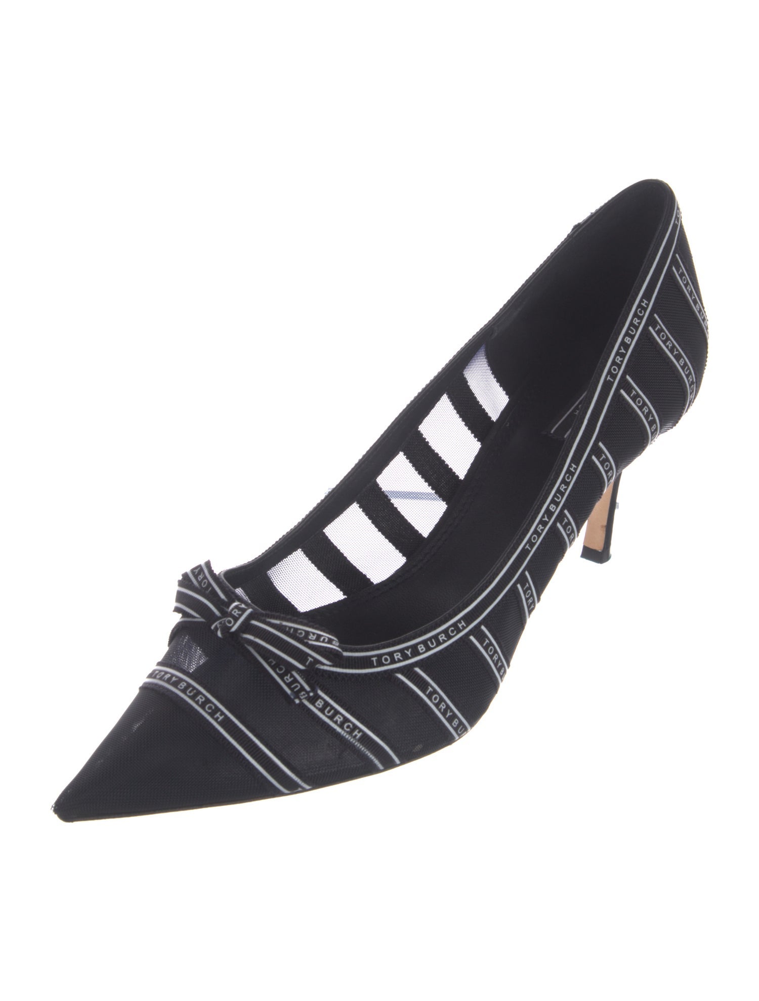 Tory Burch Mesh Printed Pumps