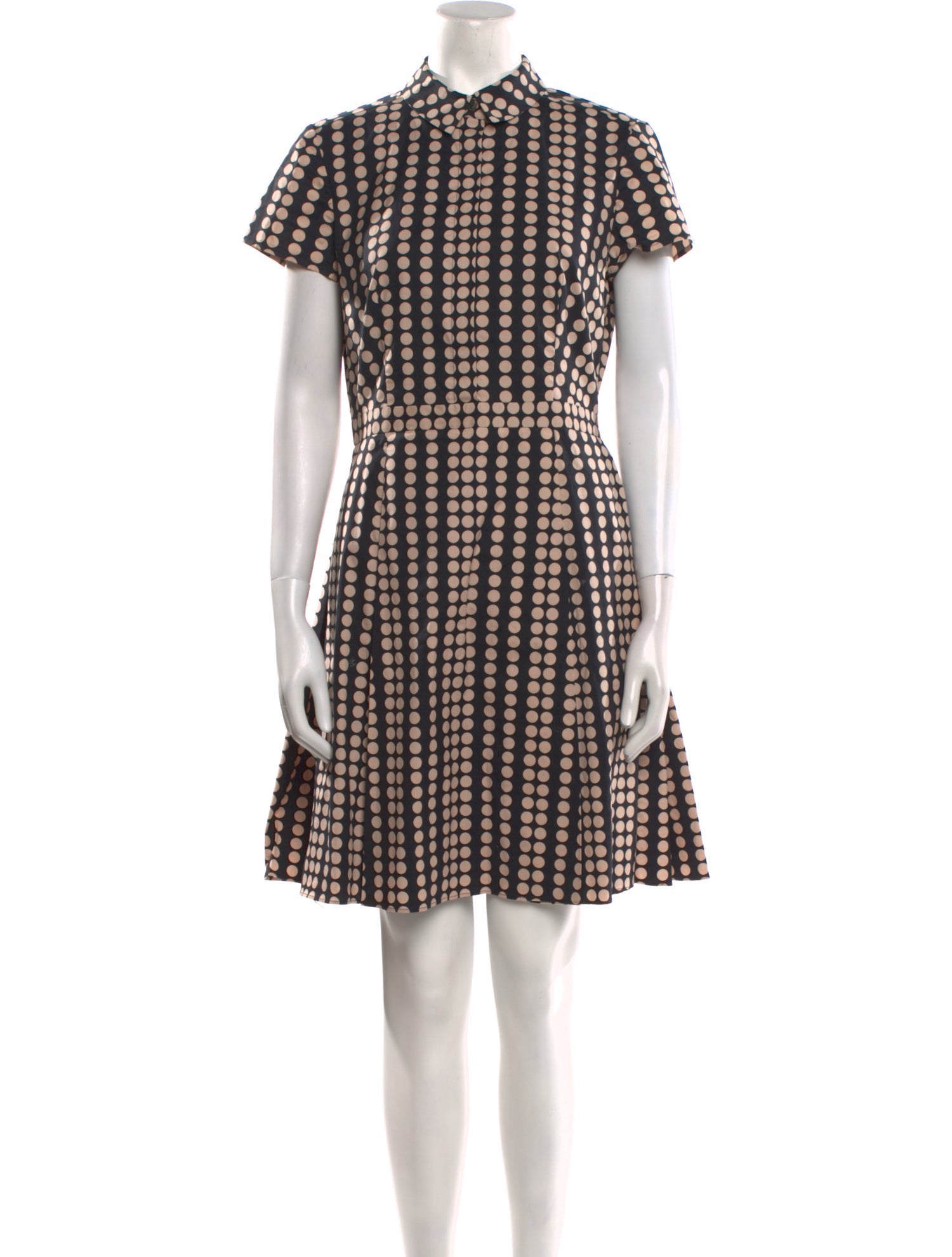 Tory Burch Polka Dot Print Knee-Length Dress