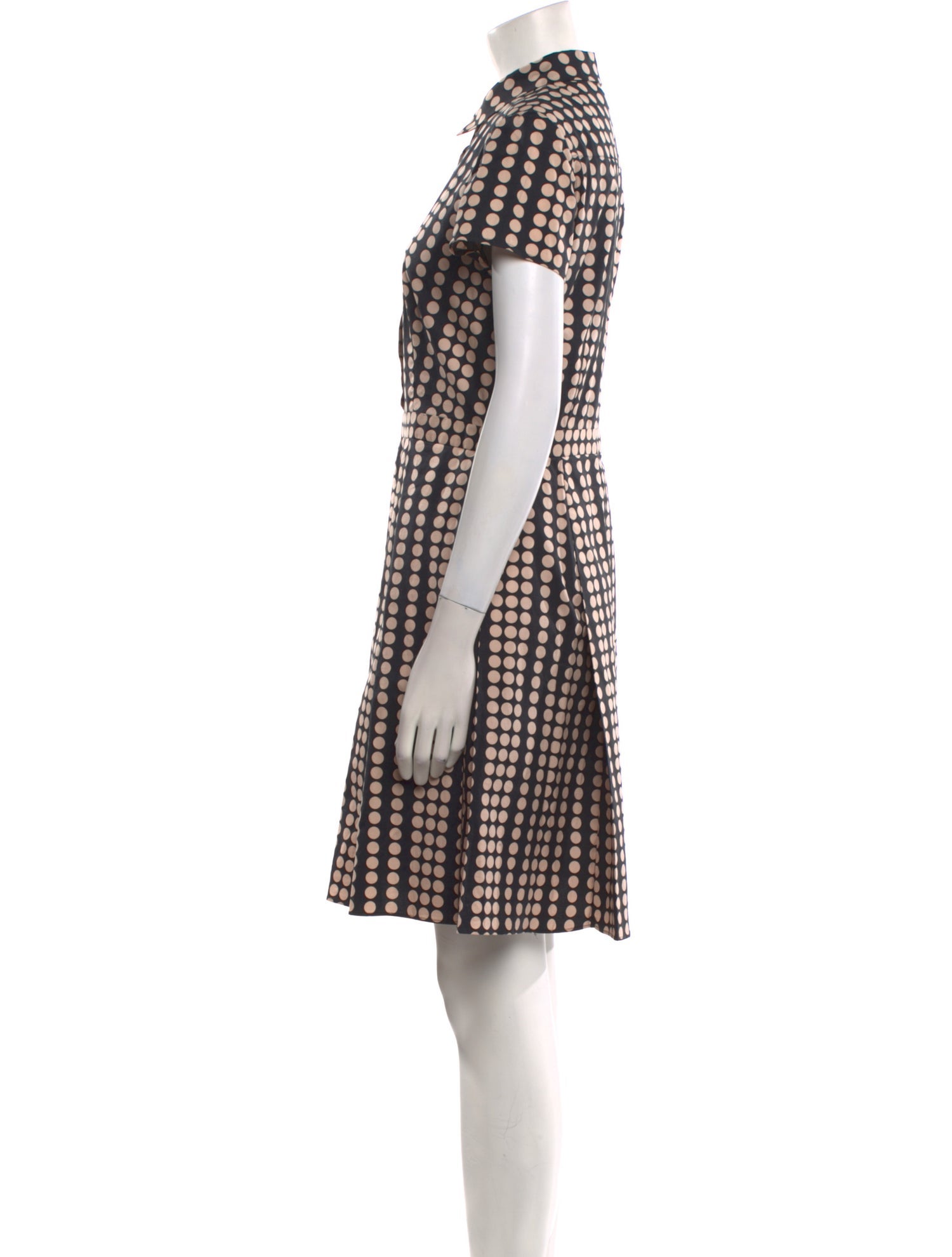 Tory Burch Polka Dot Print Knee-Length Dress