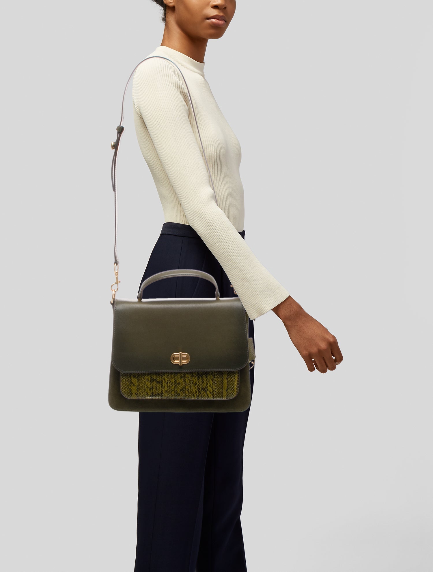Tory Burch Leather Top Handle Bag