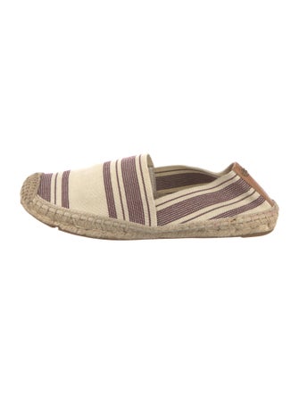Tory Burch Canvas Striped Espadrilles