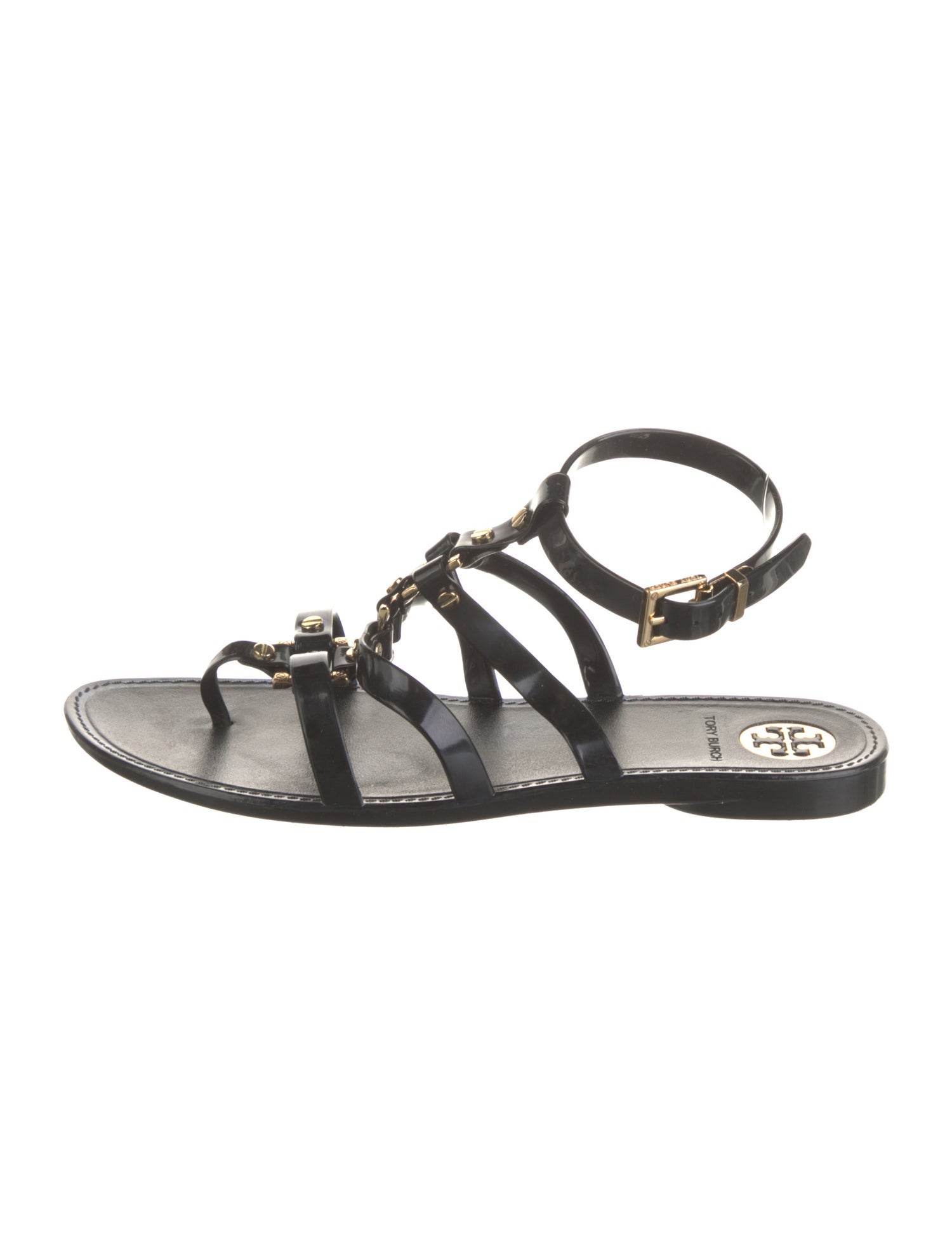 Tory Burch Rubber Studded Accents Gladiator Sandals