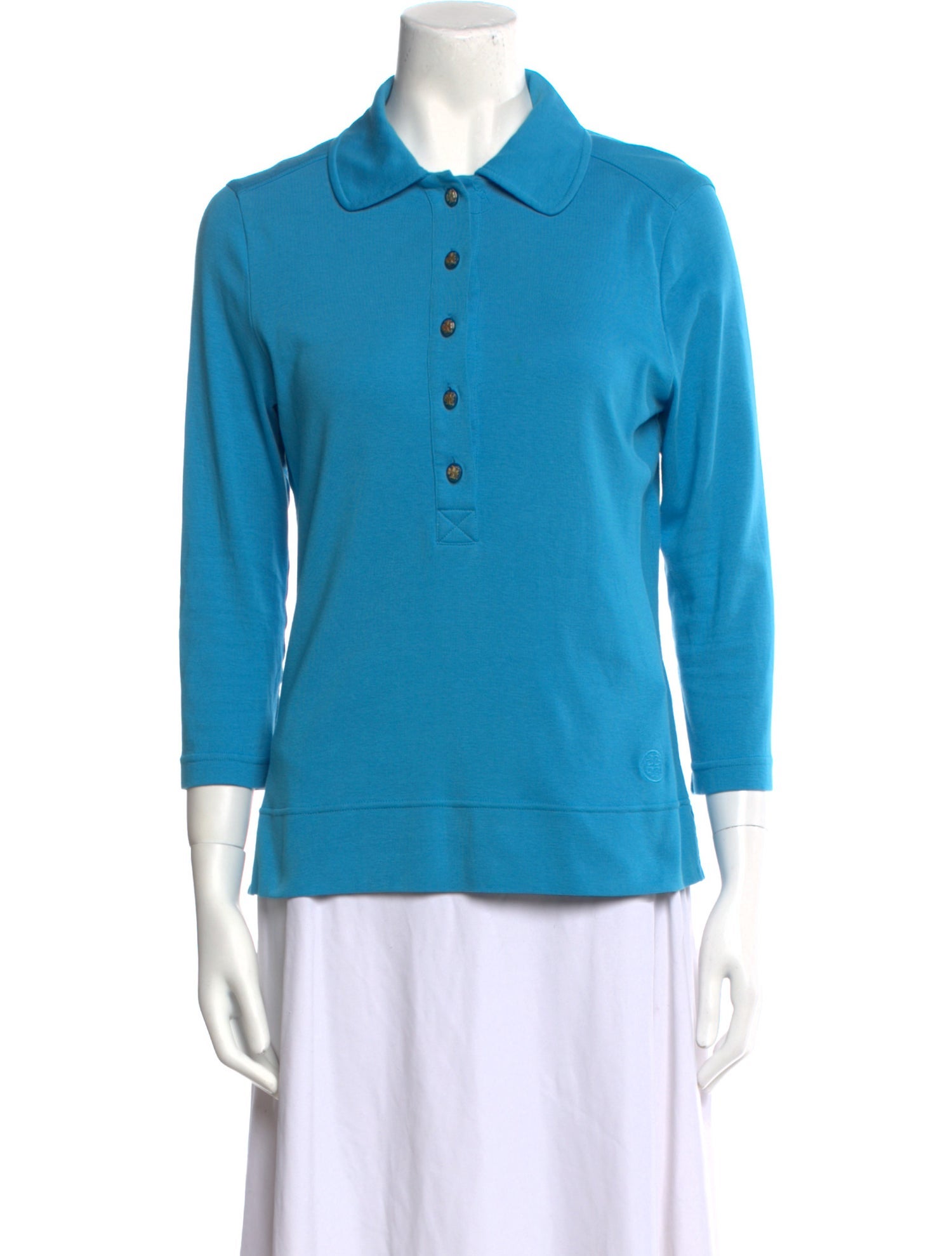 Tory Burch Three-Quarter Sleeve Polo