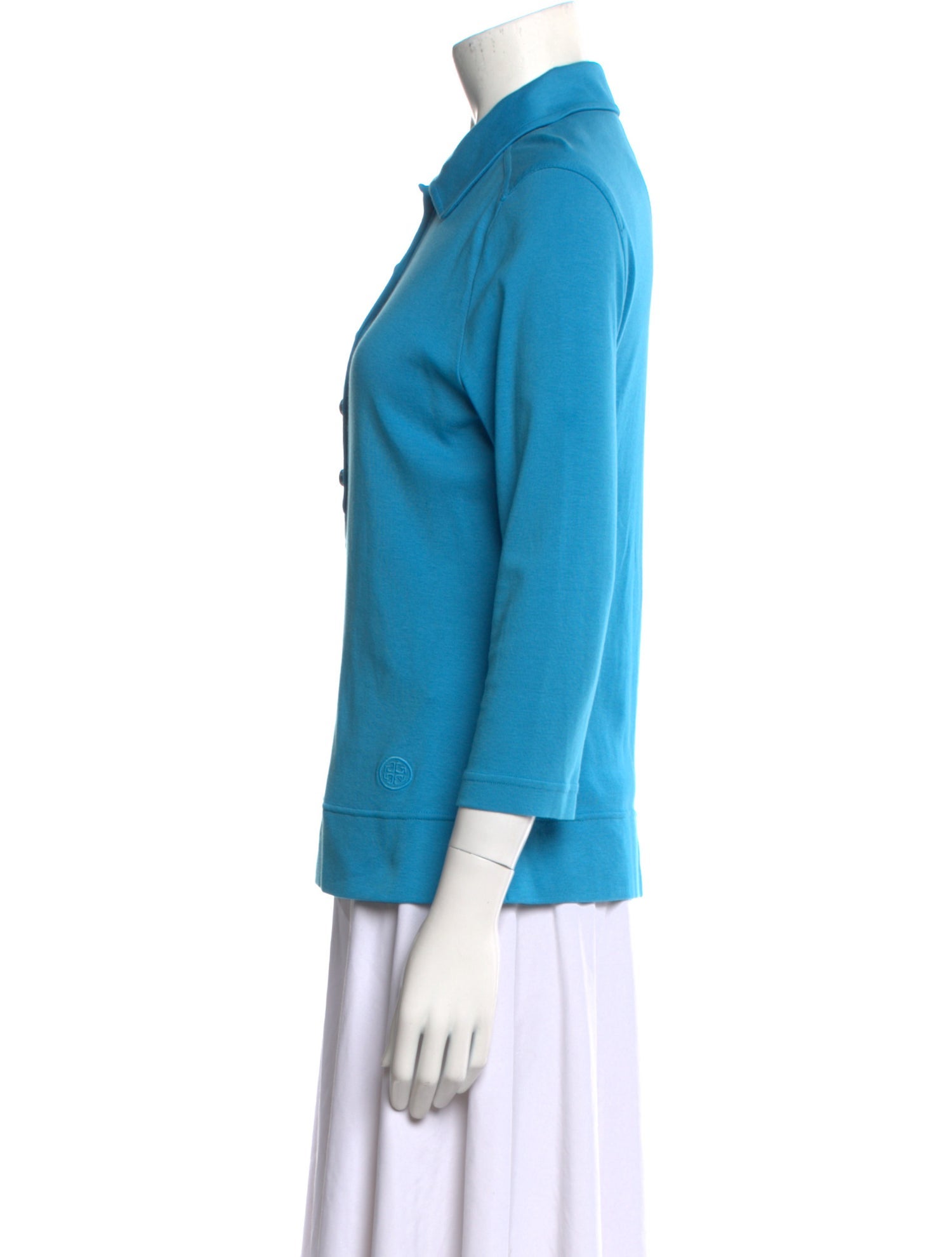 Tory Burch Three-Quarter Sleeve Polo