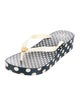 Tory Burch Patent Leather Polka Dot Print Flip Flops