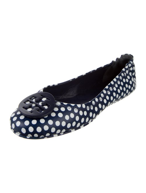 Tory Burch Leather Polka Dot Print Flats