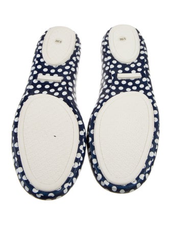 Tory Burch Leather Polka Dot Print Flats