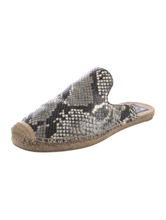 Tory Burch Leather Animal Print Mules