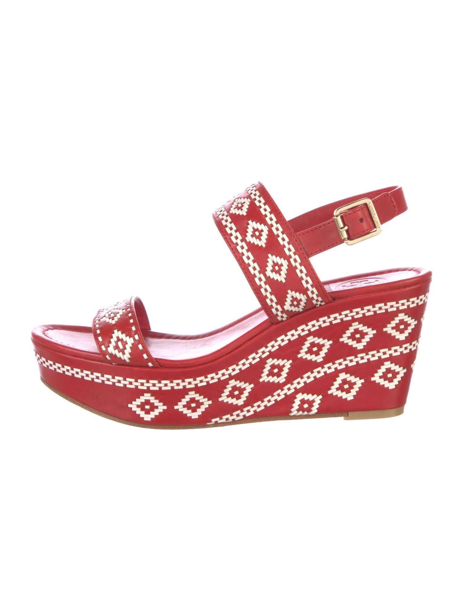 Tory Burch Leather Printed Sandals