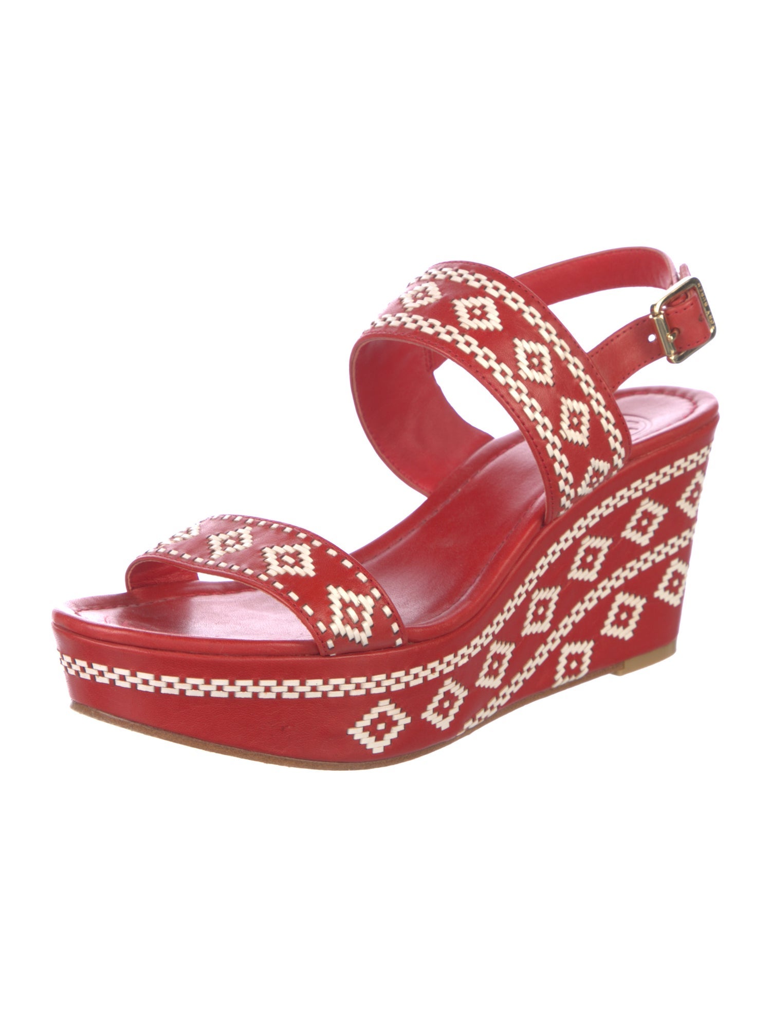 Tory Burch Leather Printed Sandals