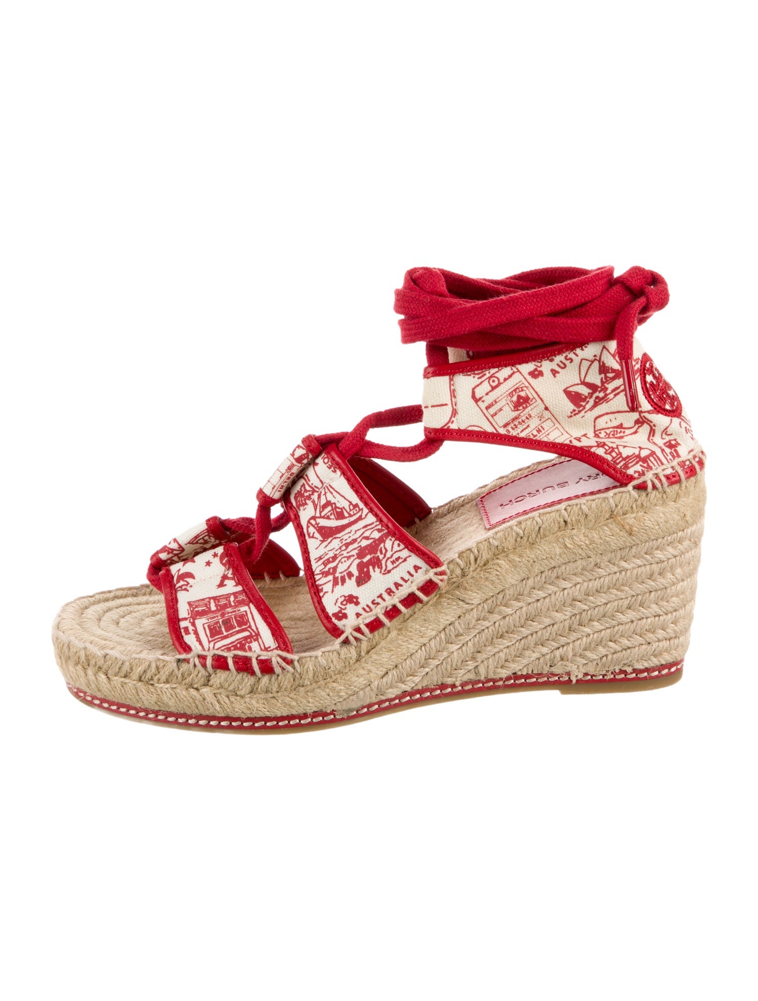 Tory Burch Canvas Printed Espadrilles