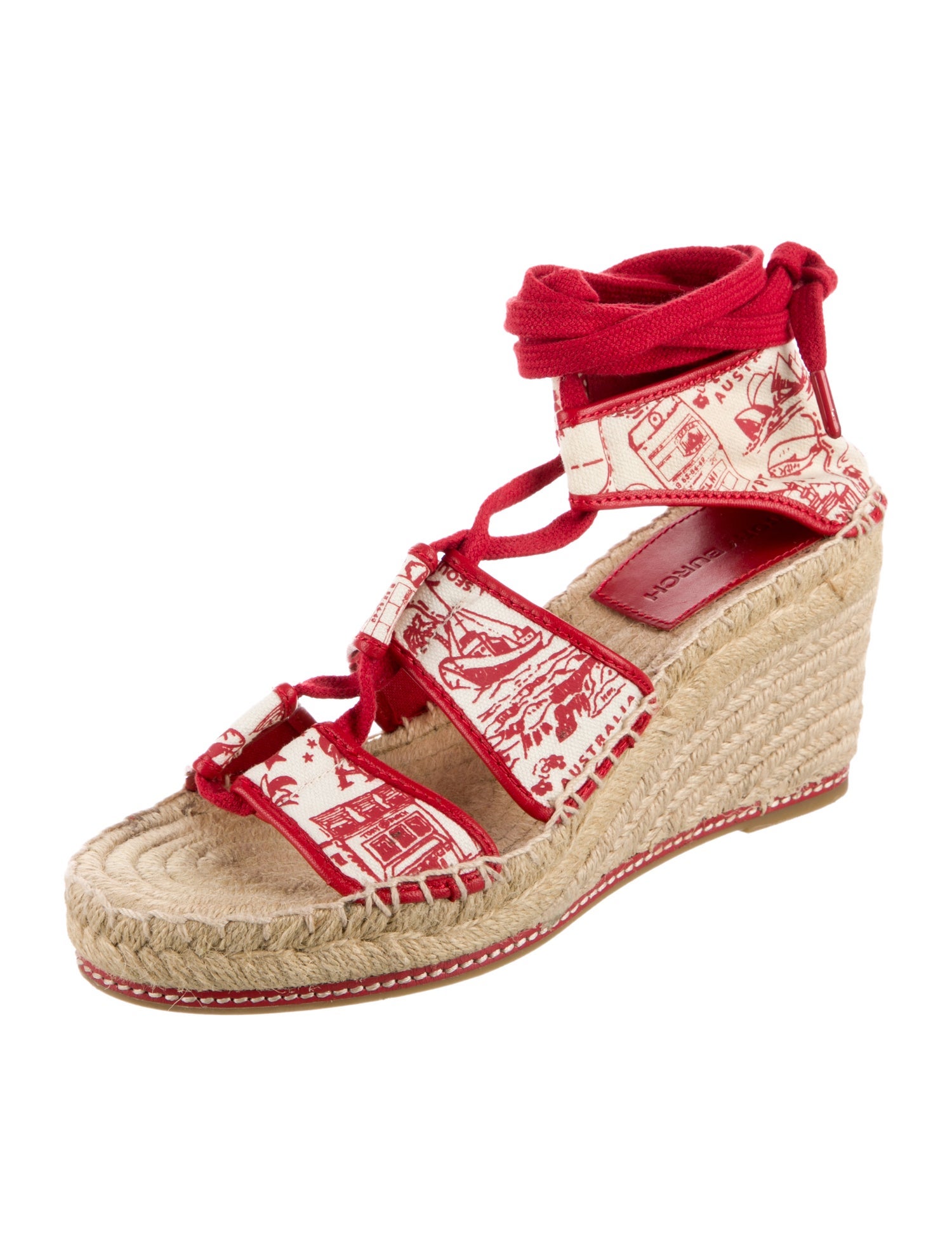 Tory Burch Canvas Printed Espadrilles