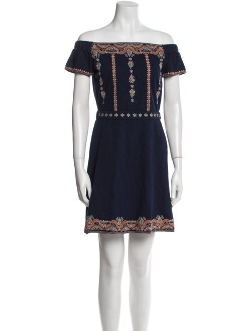 Tory Burch Off-The-Shoulder Mini Dress