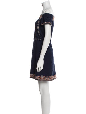 Tory Burch Off-The-Shoulder Mini Dress