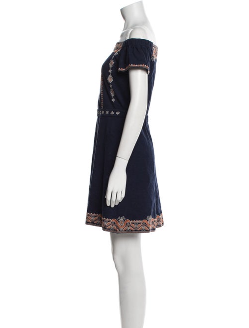 Tory Burch Off-The-Shoulder Mini Dress