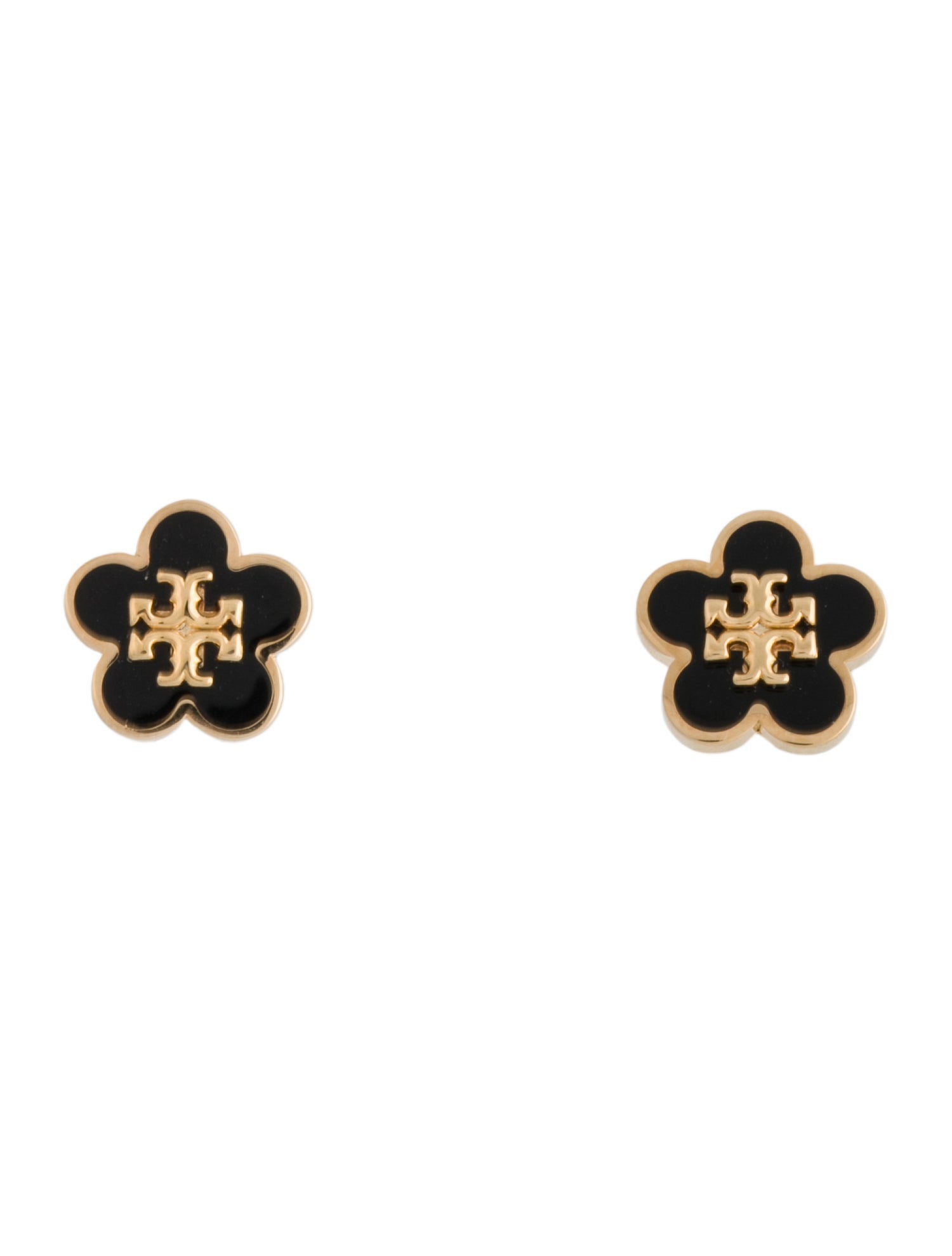 Tory Burch Enamel Flower Stud Earrings