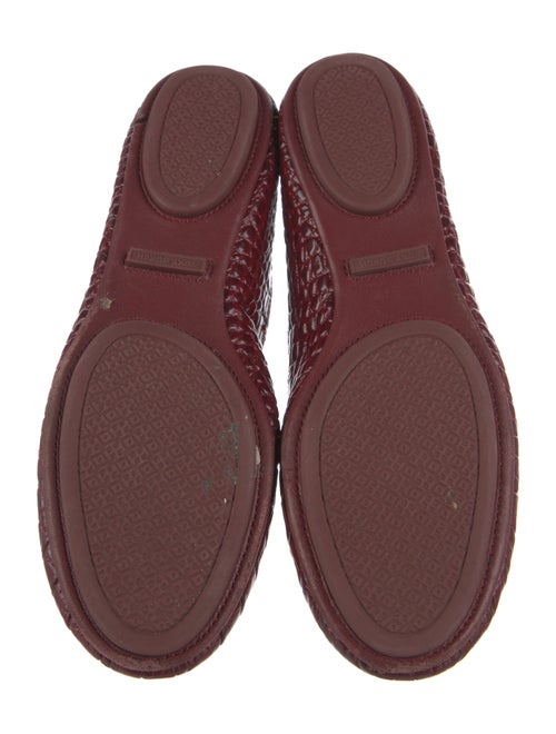 Tory Burch Leather Animal Print Ballet Flats