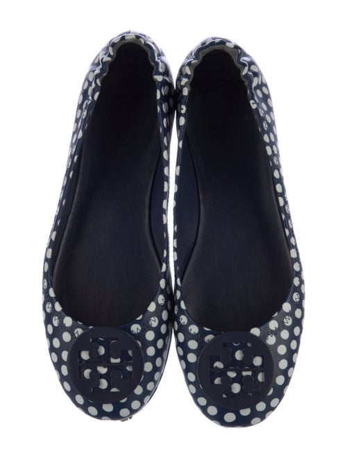 Tory Burch Leather Polka Dot Print Flats