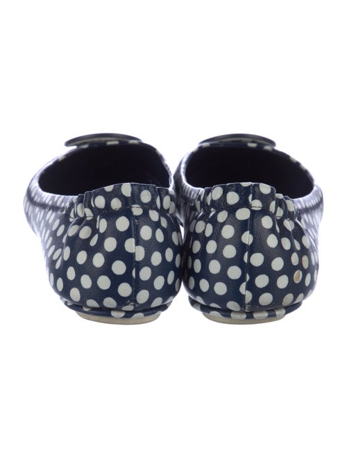 Tory Burch Leather Polka Dot Print Flats