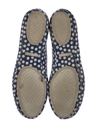 Tory Burch Leather Polka Dot Print Flats