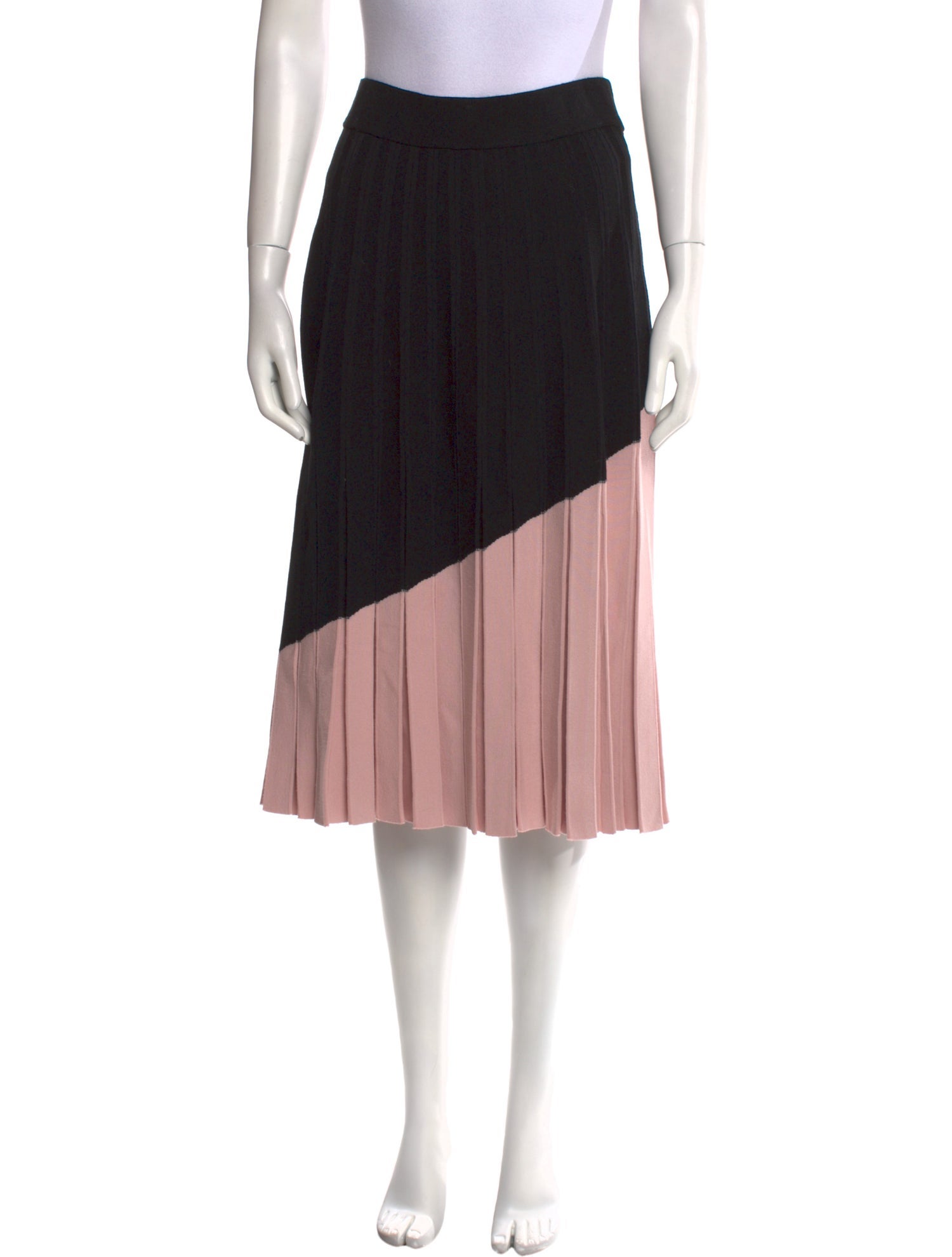 Tory Burch Pleated Accents Knee-Length Skirt