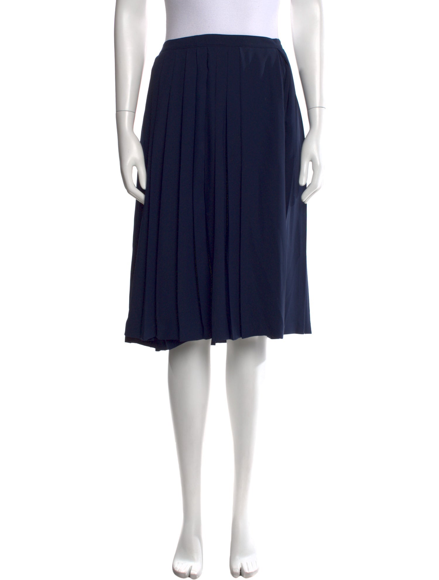 Tory Burch Pleated Accents Knee-Length Skirt
